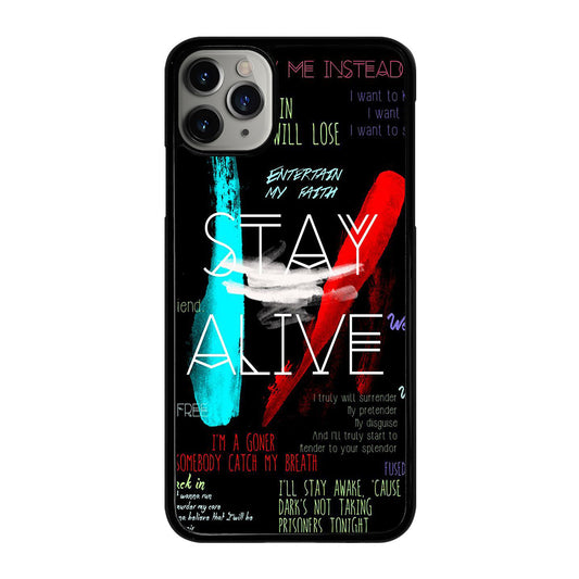 TWENTY ONE PILOTS STAY ALIVE LYRICS iPhone 11 Pro Max Case Cover