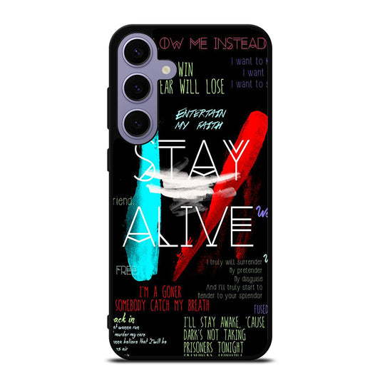 TWENTY ONE PILOTS STAY ALIVE LYRICS Samsung Galaxy S24 Plus Case Cover