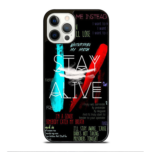 TWENTY ONE PILOTS STAY ALIVE LYRICS iPhone 12 Pro Max Case Cover