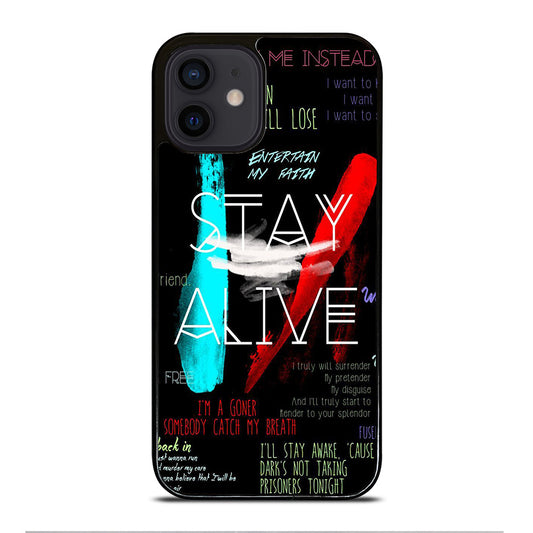 TWENTY ONE PILOTS STAY ALIVE LYRICS iPhone 12 Mini Case Cover
