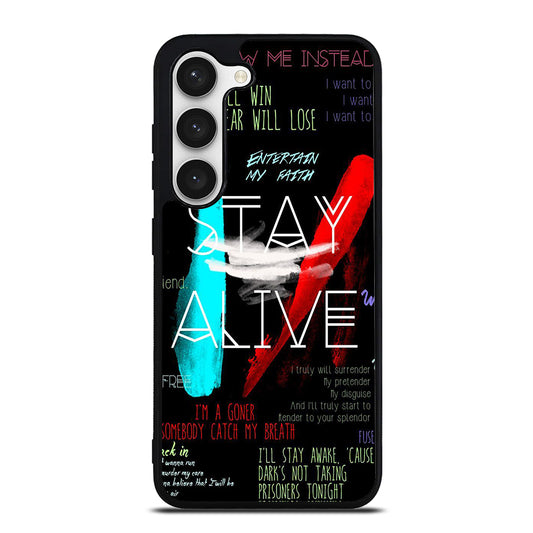 TWENTY ONE PILOTS STAY ALIVE LYRICS Samsung Galaxy S23 Case Cover