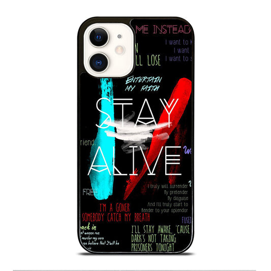 TWENTY ONE PILOTS STAY ALIVE LYRICS iPhone 12 Case Cover