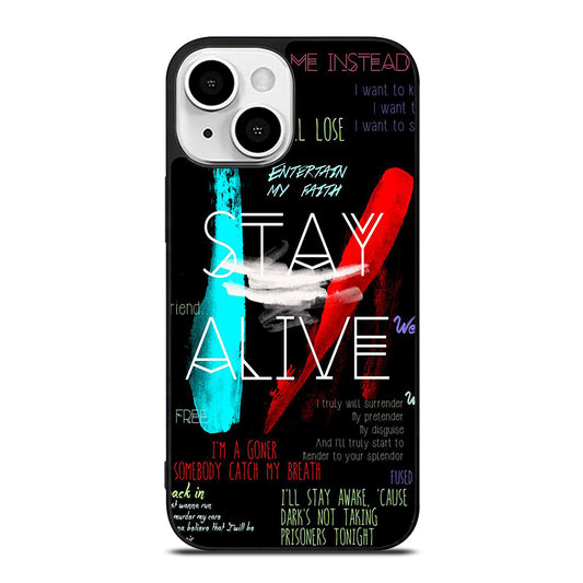 TWENTY ONE PILOTS STAY ALIVE LYRICS iPhone 13 Mini Case Cover