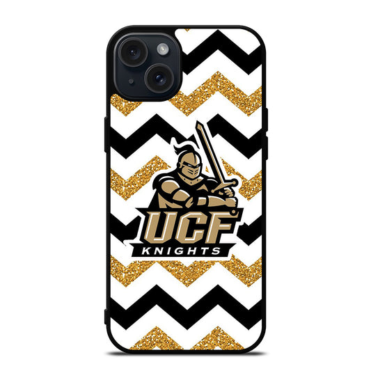 UCF KNIGHTS STRIPE LOGO iPhone 15 Plus Case Cover