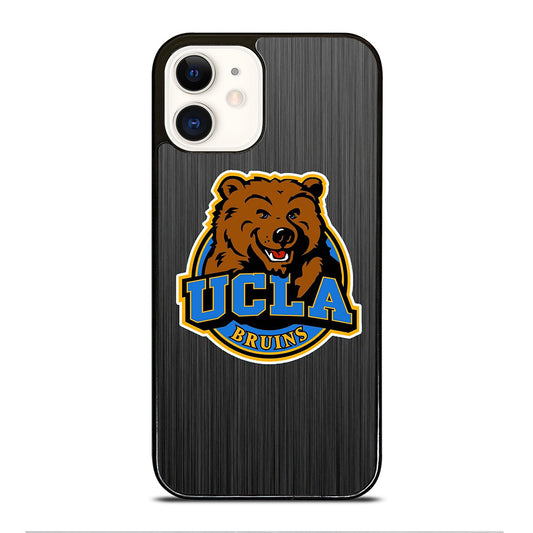 UCLA BRUINS METAL LOGO iPhone 12 Case Cover