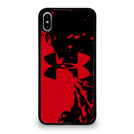 UNDER ARMOUR BLACK RED LOGO iPhone XS Max Case Cover