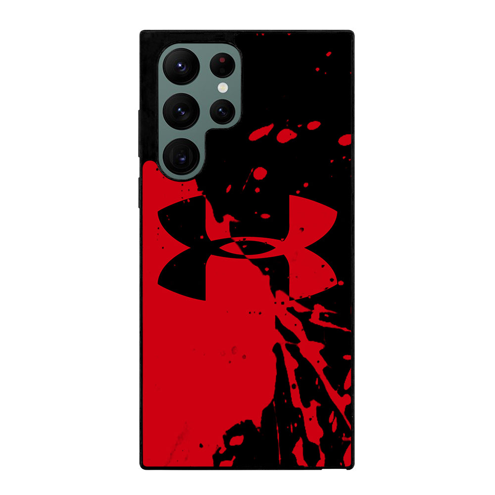 UNDER ARMOUR BLACK RED LOGO Samsung Galaxy S22 Ultra Case Cover