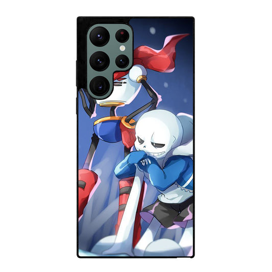 UNDERTALE PAPYRUS AND SANS CARTOON Samsung Galaxy S22 Ultra Case Cover