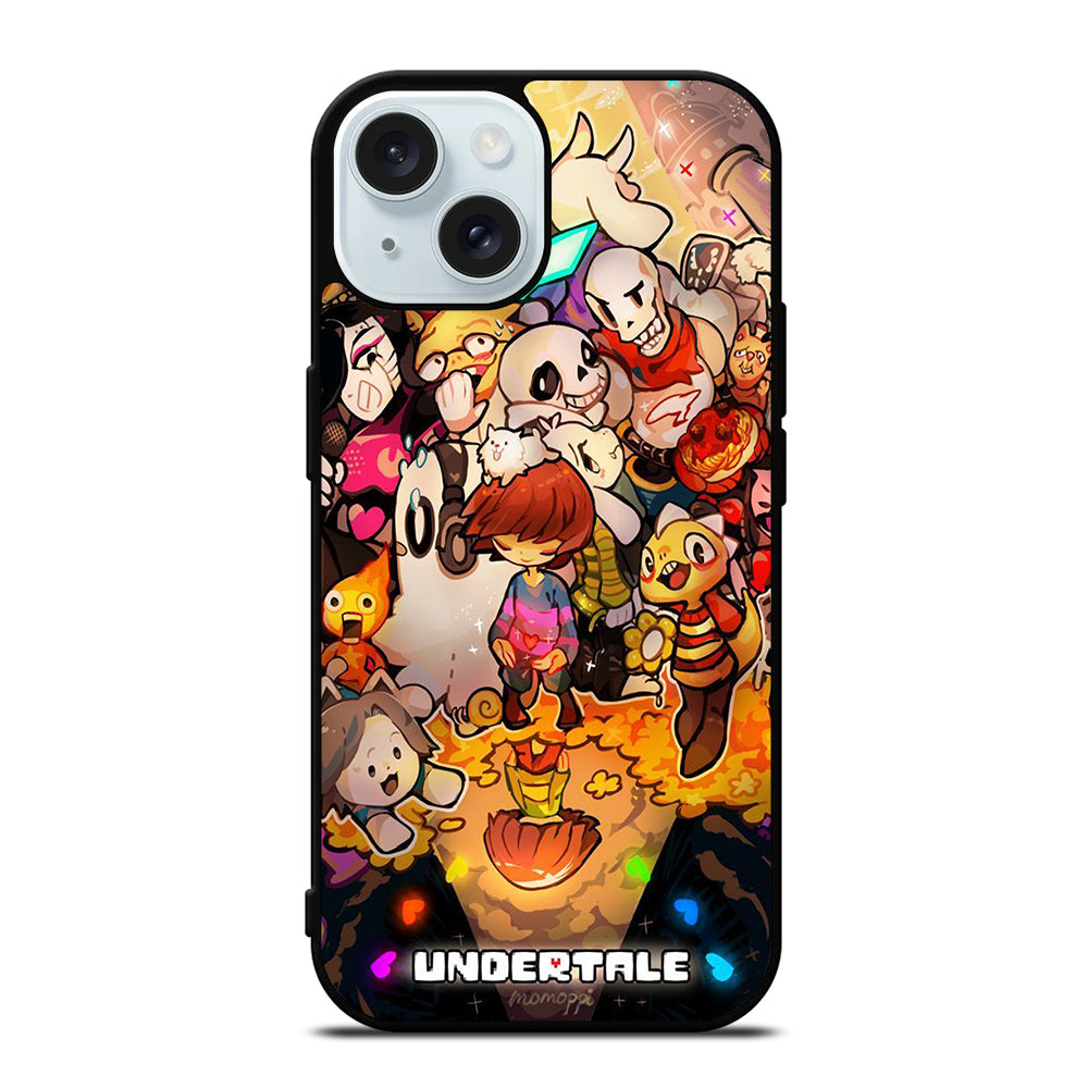 UNDERTALE ALL CHARACTER CARTOON 2 iPhone 15 Case Cover