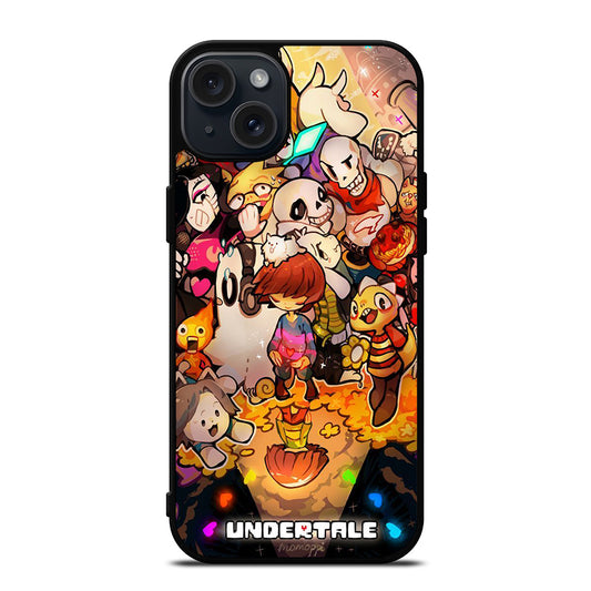 UNDERTALE ALL CHARACTER CARTOON 2 iPhone 15 Plus Case Cover