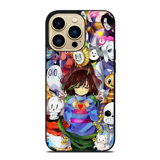 UNDERTALE ALL CHARACTER CARTOON 3 iPhone 14 Pro Max Case Cover
