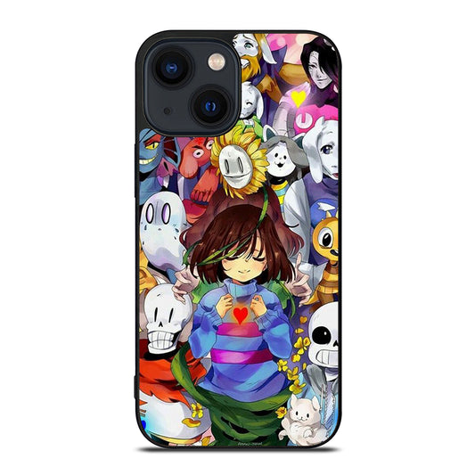 UNDERTALE ALL CHARACTER CARTOON 3 iPhone 14 Plus Case Cover