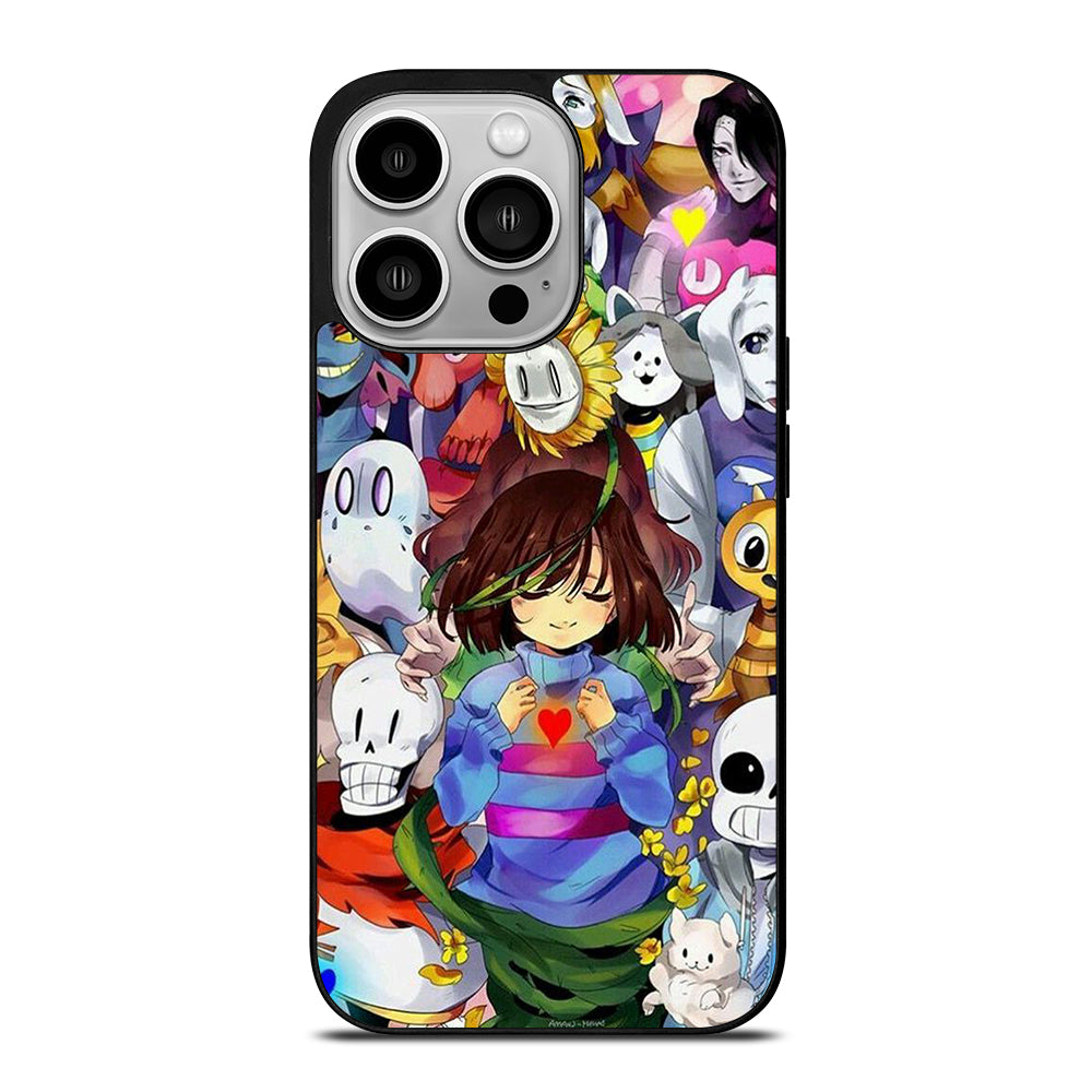 UNDERTALE ALL CHARACTER CARTOON 3 iPhone 14 Pro Case Cover