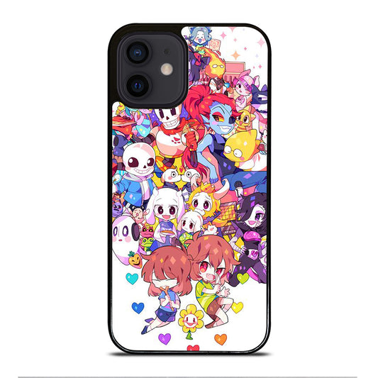 UNDERTALE ALL CHARACTER CARTOON iPhone 12 Mini Case Cover