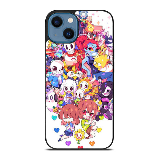 UNDERTALE ALL CHARACTER CARTOON iPhone 14 Case Cover