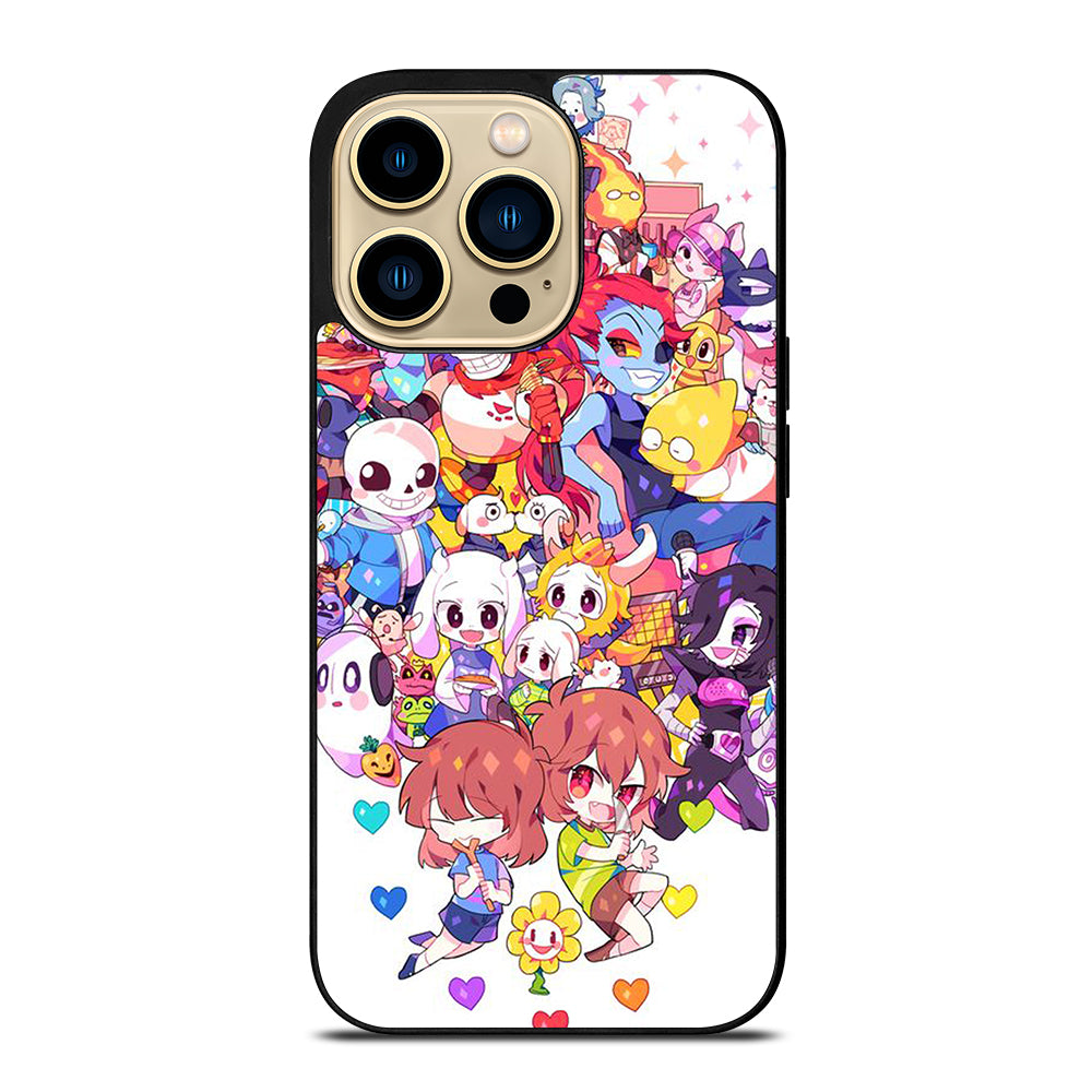 UNDERTALE ALL CHARACTER CARTOON iPhone 14 Pro Max Case Cover