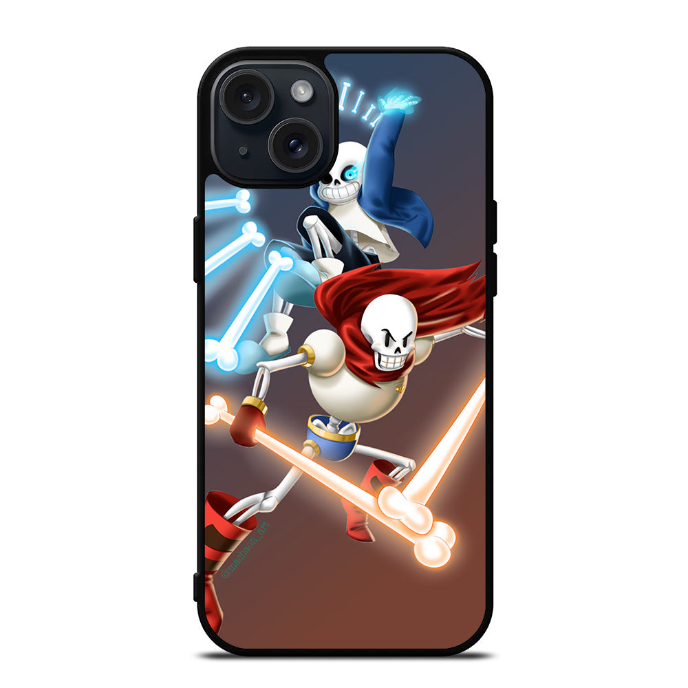 UNDERTALE PAPYRUS AND SANS iPhone 15 Plus Case Cover