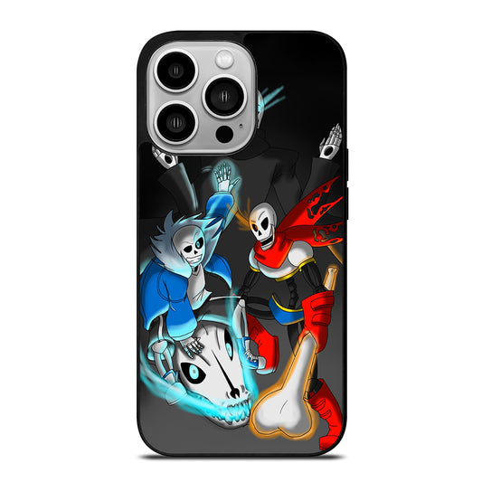 UNDERTALE PAPYRUS AND SANS ART iPhone 14 Pro Case Cover