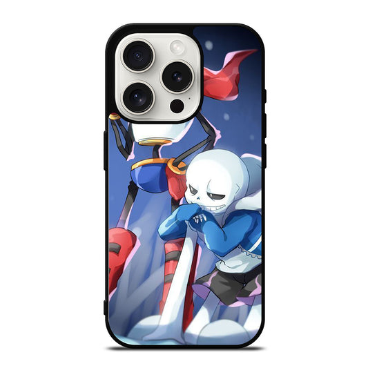 UNDERTALE PAPYRUS AND SANS CARTOON iPhone 15 Pro Case Cover