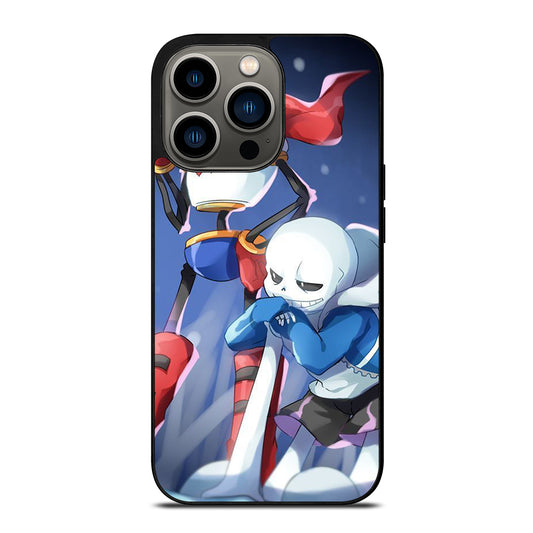 UNDERTALE PAPYRUS AND SANS CARTOON iPhone 13 Pro Case Cover