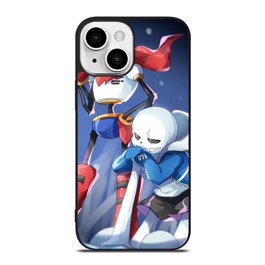 UNDERTALE PAPYRUS AND SANS CARTOON iPhone 13 Mini Case Cover