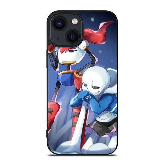UNDERTALE PAPYRUS AND SANS CARTOON iPhone 14 Plus Case Cover