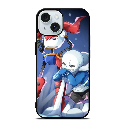 UNDERTALE PAPYRUS AND SANS CARTOON iPhone 15 Case Cover