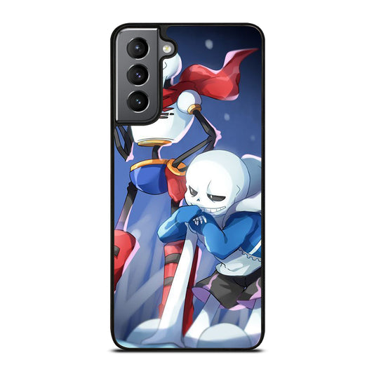 UNDERTALE PAPYRUS AND SANS CARTOON Samsung Galaxy S21 Plus Case Cover