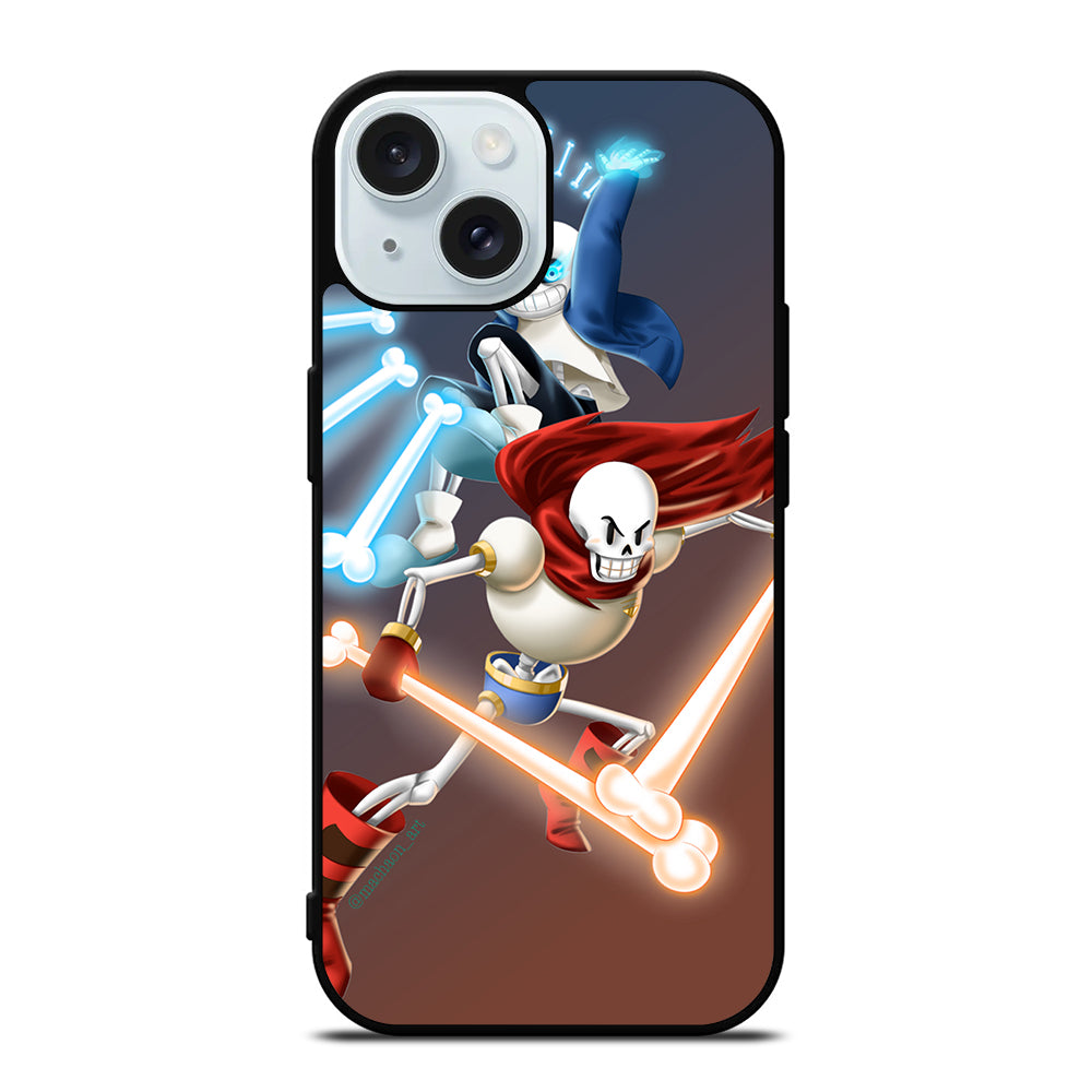 UNDERTALE PAPYRUS AND SANS iPhone 15 Case Cover