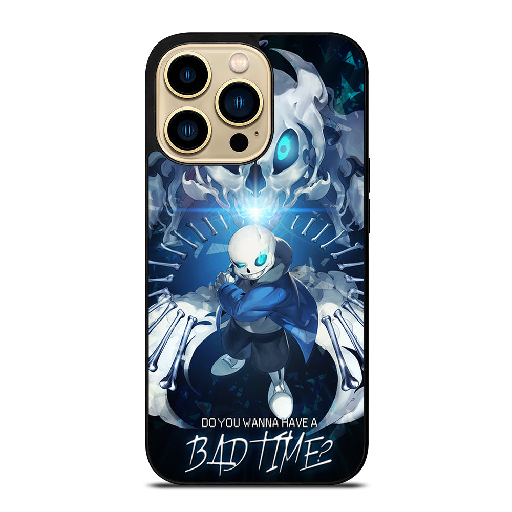 UNDERTALE SANS BAD TIME CARTOON iPhone 14 Pro Max Case Cover