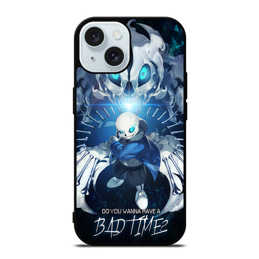 UNDERTALE SANS BAD TIME CARTOON iPhone 15 Case Cover
