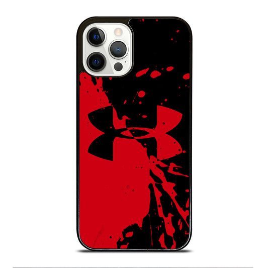 UNDER ARMOUR BLACK RED LOGO iPhone 12 Pro Case Cover