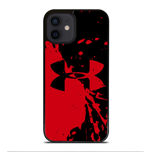 UNDER ARMOUR BLACK RED LOGO iPhone 12 Mini Case Cover