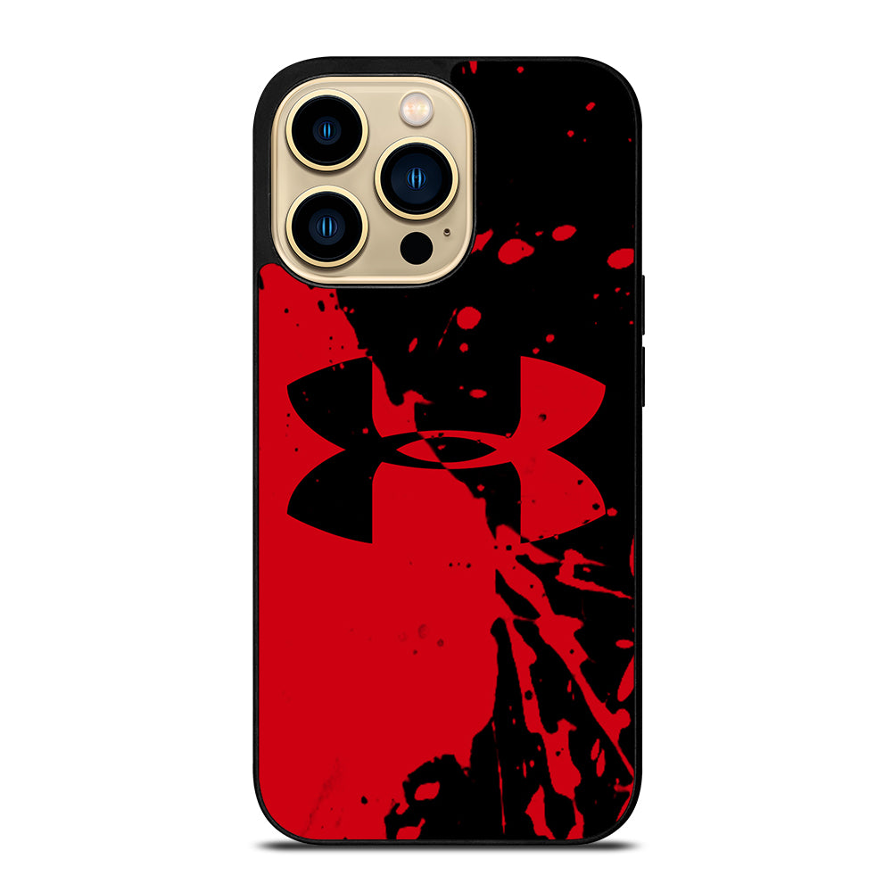 UNDER ARMOUR BLACK RED LOGO iPhone 14 Pro Max Case Cover
