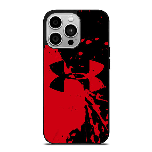 UNDER ARMOUR BLACK RED LOGO iPhone 14 Pro Case Cover