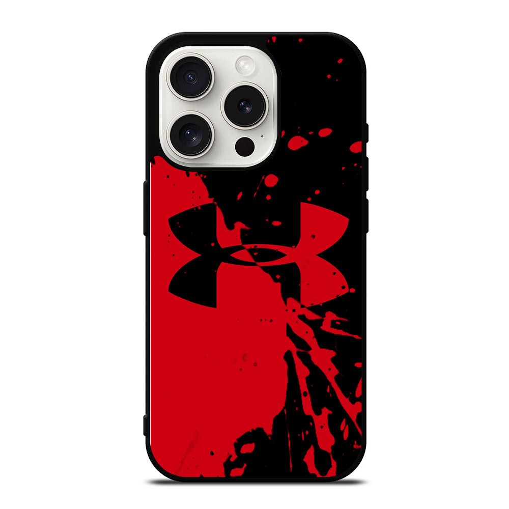 UNDER ARMOUR BLACK RED LOGO iPhone 15 Pro Case Cover
