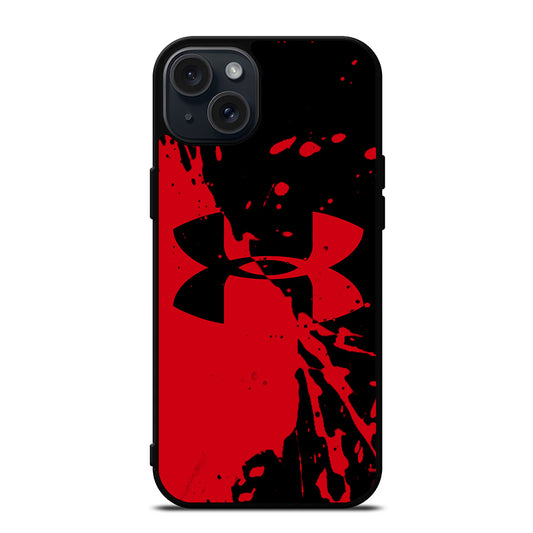 UNDER ARMOUR BLACK RED LOGO iPhone 15 Plus Case Cover