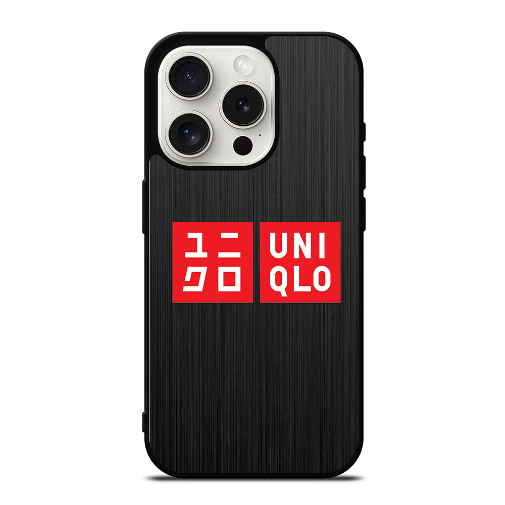 UNIQLO LOGO METAL iPhone 15 Pro Case Cover