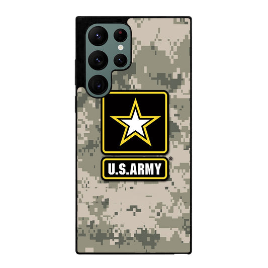 US ARMY USA MILITARY CAMO LOGO Samsung Galaxy S22 Ultra Case Cover