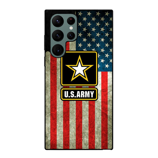 US ARMY USA MILITARY FLAG LOGO Samsung Galaxy S22 Ultra Case Cover