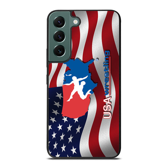 USA WRESTLING FLAG LOGO Samsung Galaxy S22 Case Cover