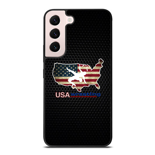 USA WRESTLING METAL LOGO Samsung Galaxy S22 Plus Case Cover