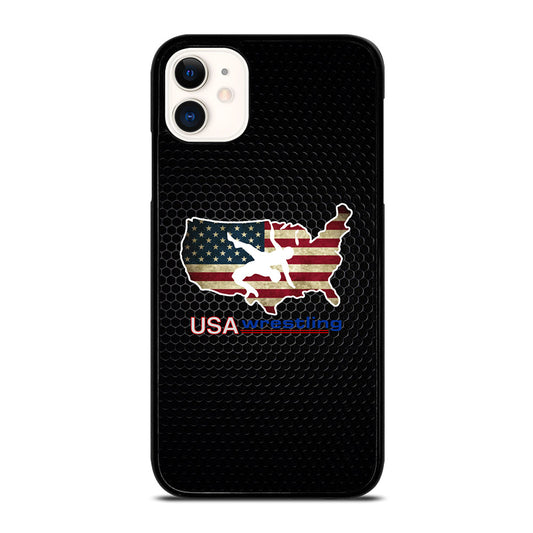 USA WRESTLING METAL LOGO iPhone 11 Case Cover