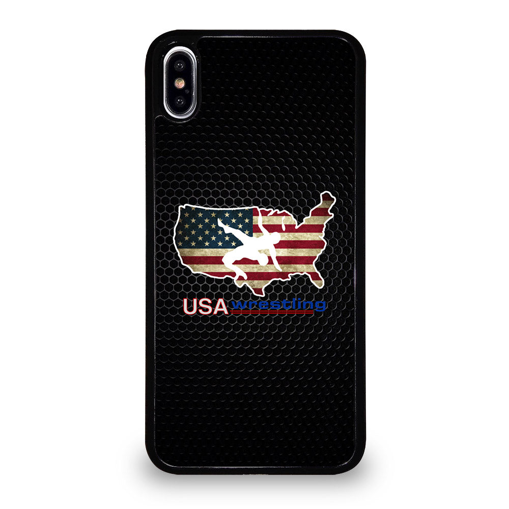 USA WRESTLING METAL LOGO iPhone XS Max Case Cover