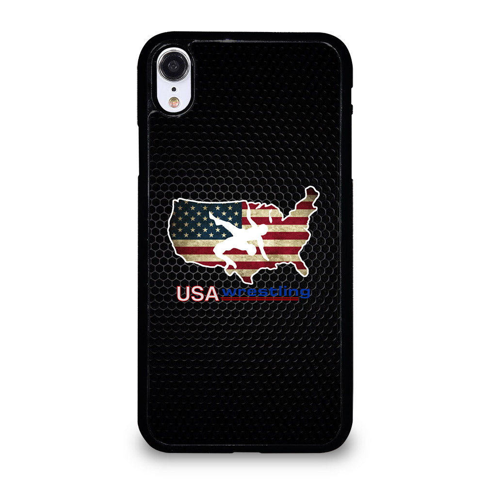 USA WRESTLING METAL LOGO iPhone XR Case Cover