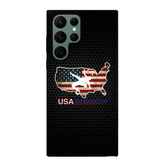 USA WRESTLING METAL LOGO Samsung Galaxy S22 Ultra Case Cover