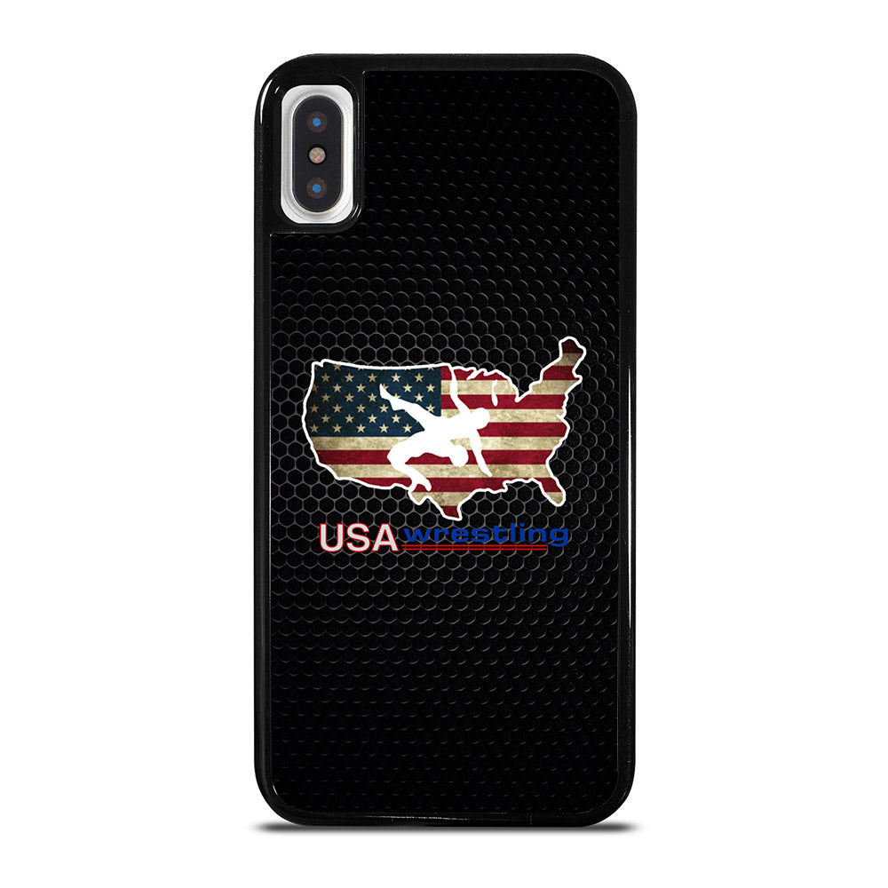 USA WRESTLING METAL LOGO iPhone X / XS Case Cover