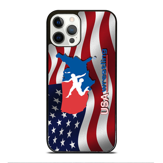 USA WRESTLING FLAG LOGO iPhone 12 Pro Case Cover