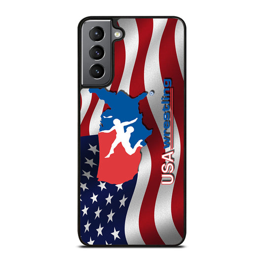 USA WRESTLING FLAG LOGO Samsung Galaxy S21 Plus Case Cover