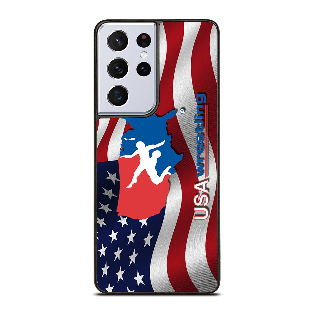 USA WRESTLING FLAG LOGO Samsung Galaxy S21 Ultra Case Cover